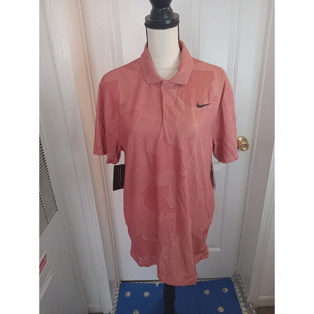 NEW Nike Tiger Woods Collection Camo Jaquard Performance Golf Polo CT3801 Med